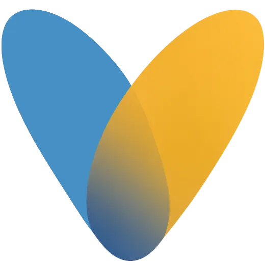 Logo de la empresa Veta que contrasta con el fondo del Hero